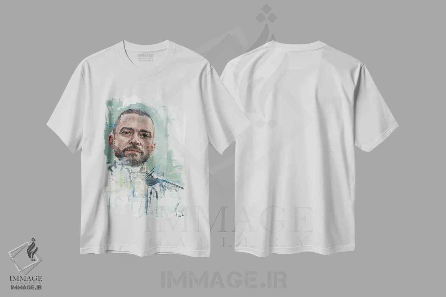 تیشرت سفید طرح دار تیمبرلیک، هنر فاخر معاصر اثر کدی سن | فروشگاه ایماژ