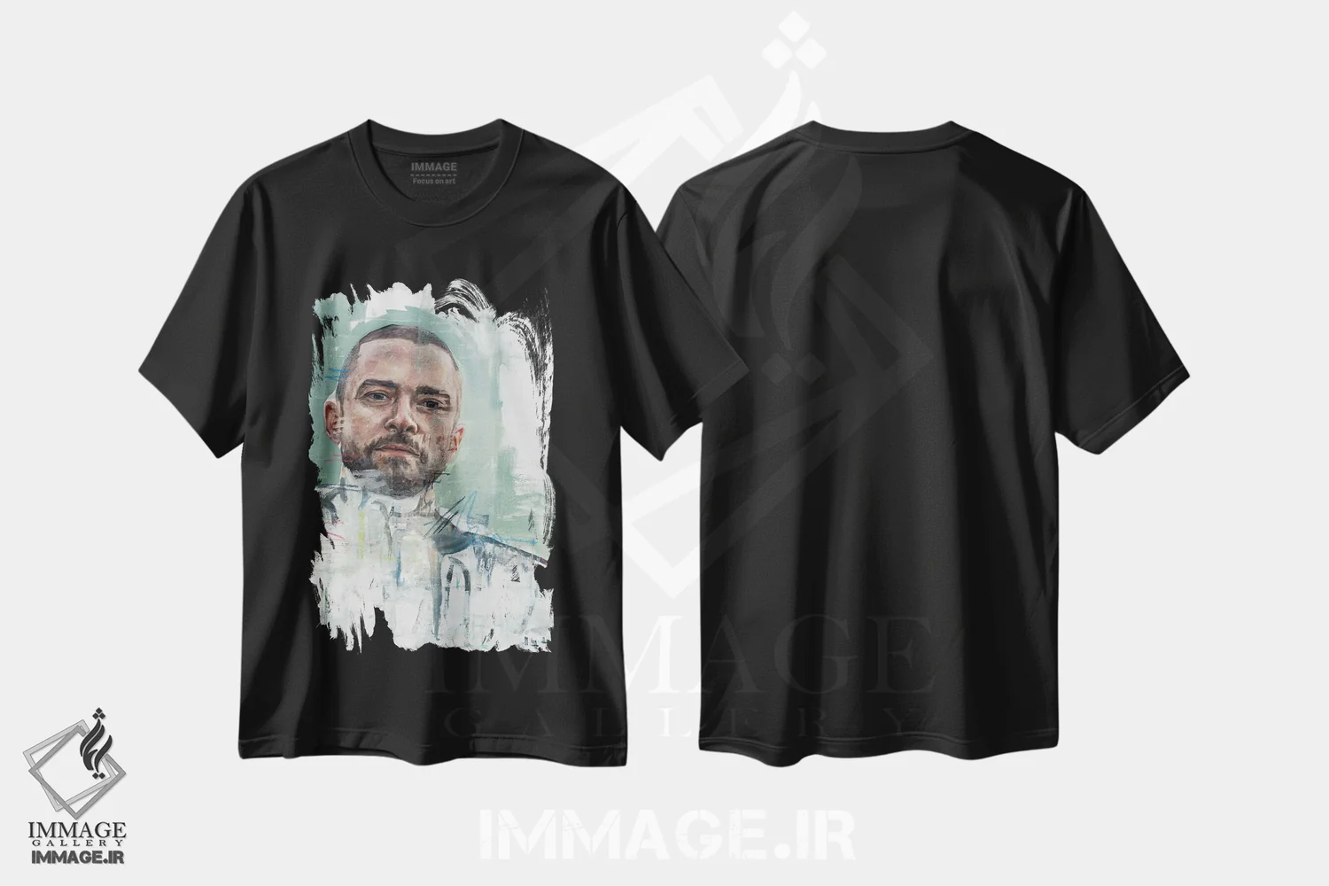 تیشرت مشکی طرح دار تیمبرلیک، هنر فاخر معاصر اثر کدی سن | immage.ir