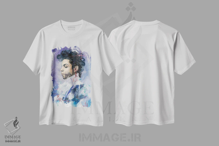 تیشرت سفید طرح دار پرینس، هنر آمریکایی آفریقایی تبار اثر کدی سن | immage.ir