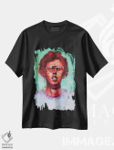 تیشرت مشکی طرح دار ناپلئون داینامایت، هنر فاخر معاصر اثر کدی سن | فروشگاه ایماژ