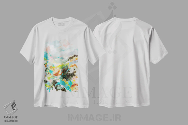 تیشرت سفید طرح دار هیچ کس نمی داند اثر کریستینا دالا والنتینا | فروشگاه ایماژ