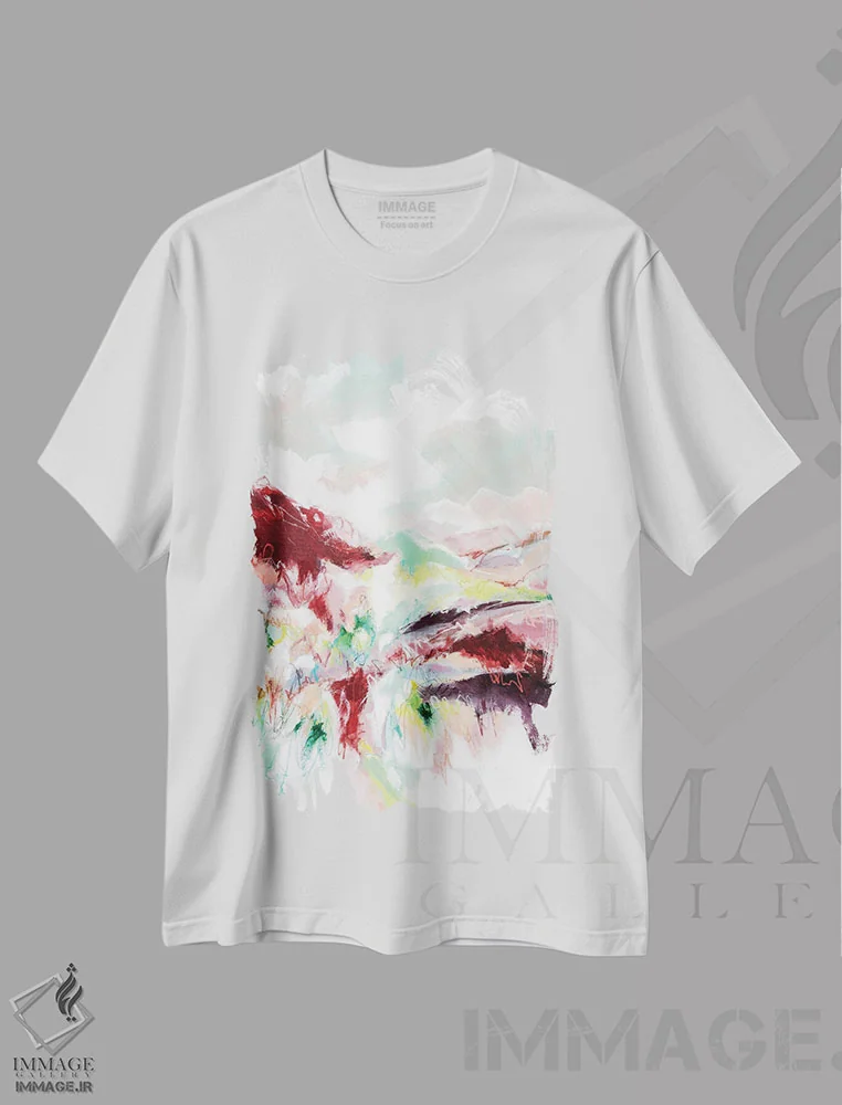 تیشرت سفید طرح دار ما صبح دیدار خواهیم کرد اثر کریستینا دالا والنتینا | فروشگاه ایماژ