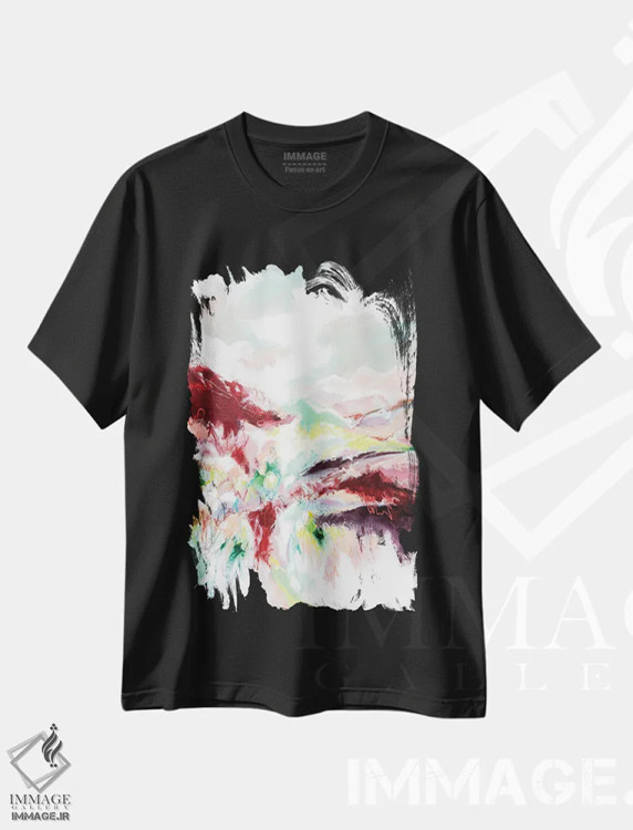 تیشرت مشکی طرح دار ما صبح دیدار خواهیم کرد اثر کریستینا دالا والنتینا | immage.ir