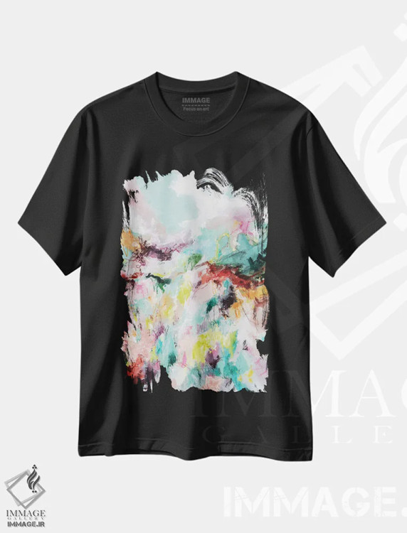 تیشرت مشکی طرح دار رها کن اثر کریستینا دالا والنتینا | immage.ir