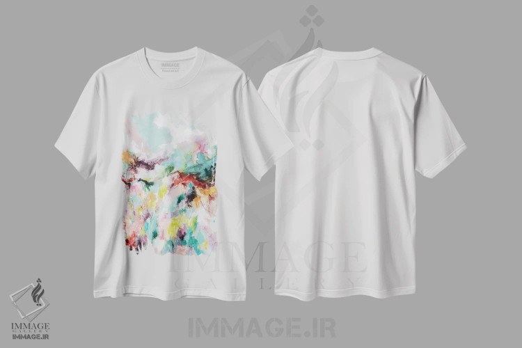 تیشرت سفید طرح دار رها کن اثر کریستینا دالا والنتینا | فروشگاه ایماژ