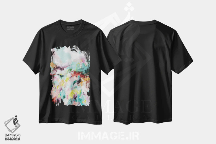 تیشرت مشکی طرح دار رها کن اثر کریستینا دالا والنتینا | immage.ir