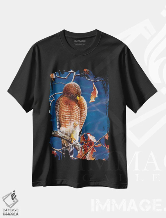 تیشرت مشکی طرح دار افسانه پاییز، دکور معاصر اثر کامی یِل انگل | immage.ir