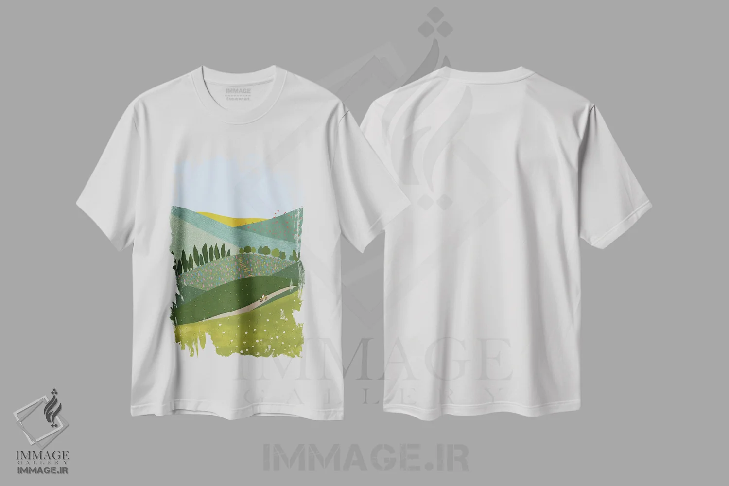 تیشرت سفید طرح دار هر راهی، راه درست است، تزئینی اثر جیدا الاسار | immage.ir