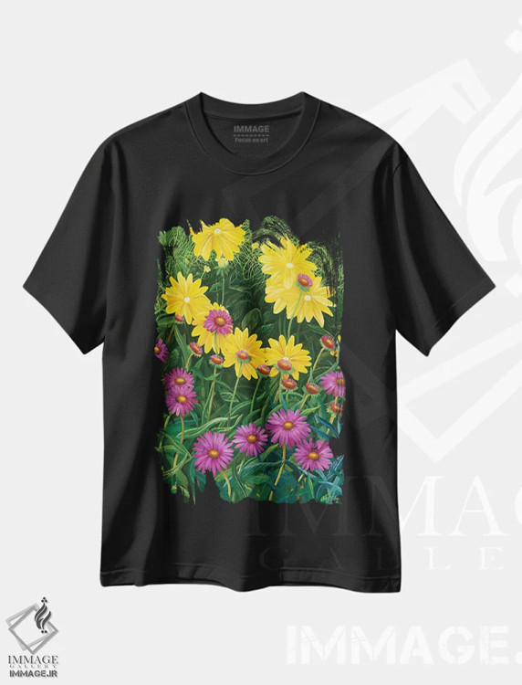 تیشرت مشکی طرح دار نسل جدید، هنر فاخر معاصر اثر کرتیس فانک | immage.ir