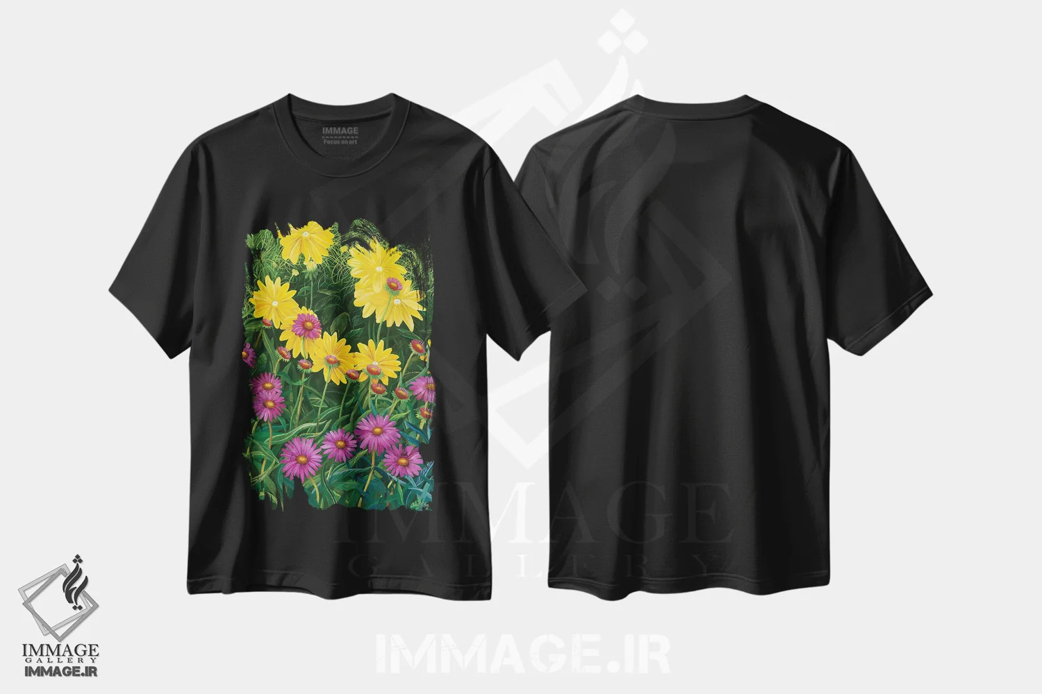 تیشرت مشکی طرح دار نسل جدید، هنر فاخر معاصر اثر کرتیس فانک | immage.ir