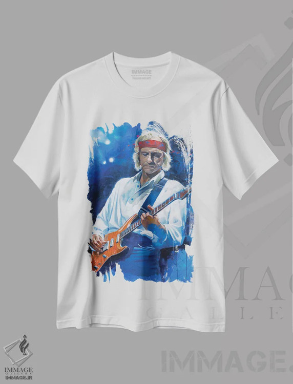 تیشرت سفید طرح دار مارک نافلر، هنر فاخر معاصر اثر کریگ کمپبل | فروشگاه ایماژ