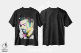 تیشرت مشکی طرح دار جورج مایکل، هنر فاخر معاصر اثر کریگ کمپبل | فروشگاه ایماژ