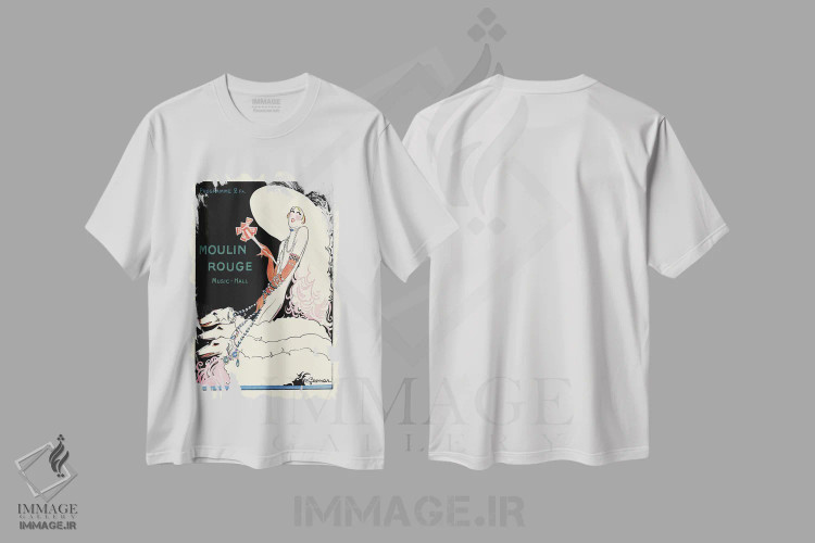 تیشرت سفید طرح دار آثار چارلز گسمر - فروشگاه ایماژ