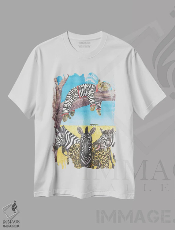 تیشرت سفید طرح دار کراس درسرها، دکور معاصر اثر کترین جی مک الروی | فروشگاه ایماژ