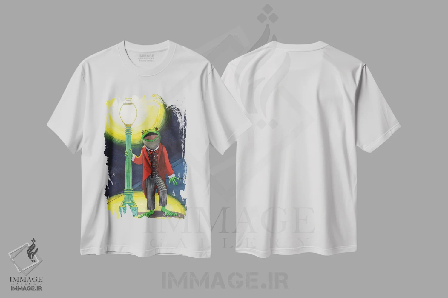 تیشرت سفید طرح دار قورباغه صدا، دکور معاصر اثر کترین جی مک الروی | immage.ir