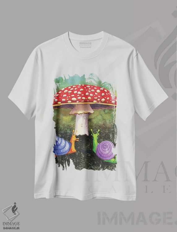 تیشرت سفید طرح دار وجود دارد، مدیوم اثر کترین جی مک الروی | فروشگاه ایماژ