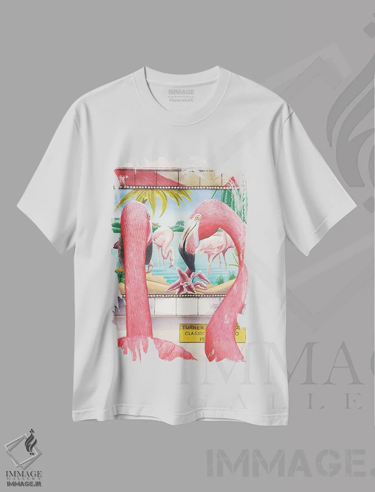 تیشرت سفید طرح دار کلاسیک، دکور معاصر اثر کترین جی مک الروی | immage.ir