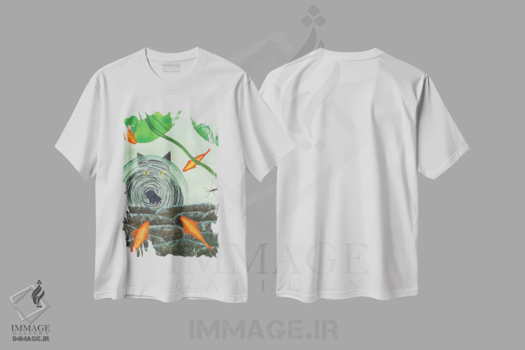 تیشرت سفید طرح دار مارکو پولو، دکور معاصر اثر کترین جی مک الروی | immage.ir