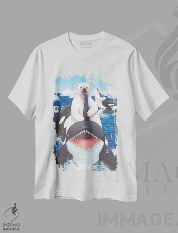 تیشرت سفید طرح دار برونشان!، دکور معاصر اثر کترین جی مک الروی | فروشگاه ایماژ