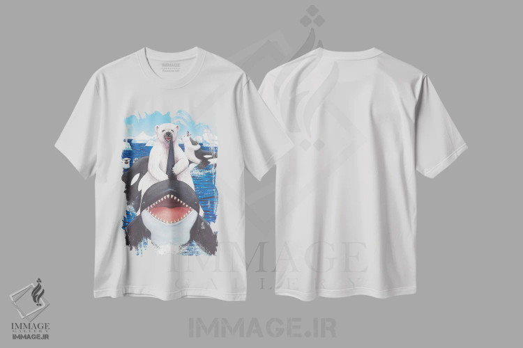 تیشرت سفید طرح دار برونشان!، دکور معاصر اثر کترین جی مک الروی | فروشگاه ایماژ