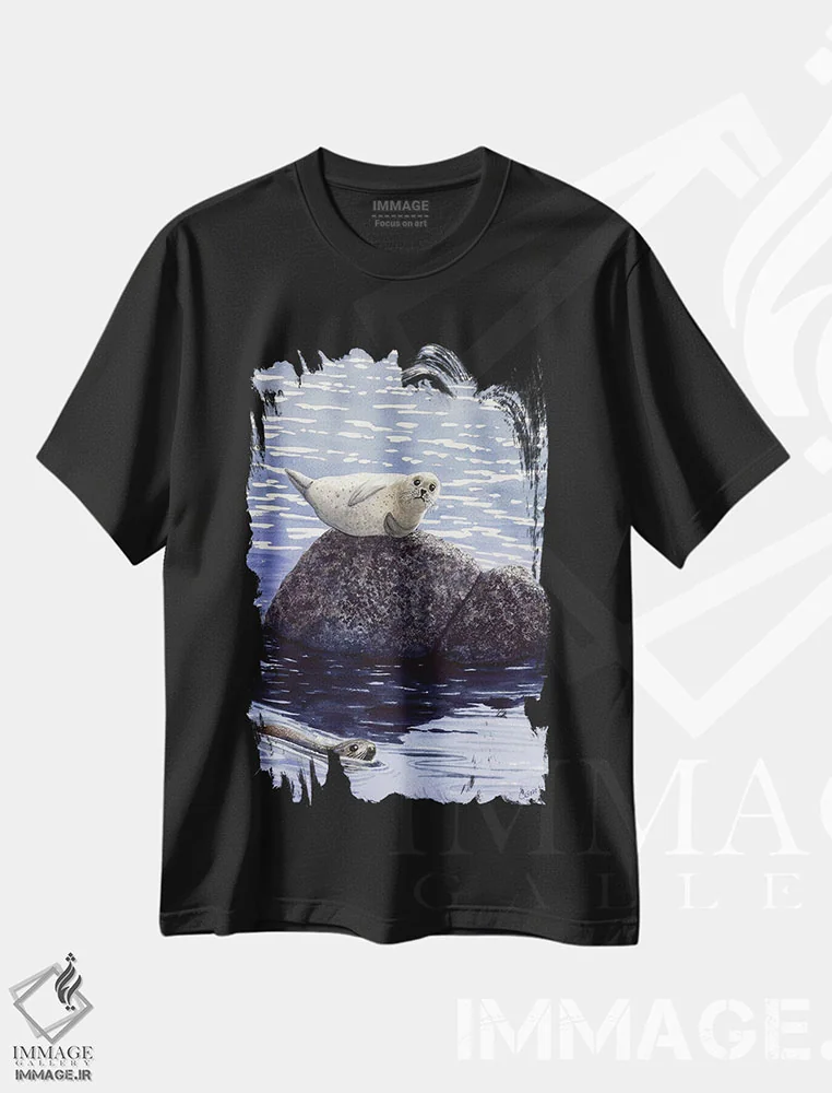 تیشرت مشکی طرح دار خودنمایی، دکور معاصر اثر کترین جی مک الروی | immage.ir