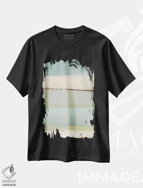 تیشرت مشکی طرح دار ظهر I اثر کارولین گلد | immage.ir