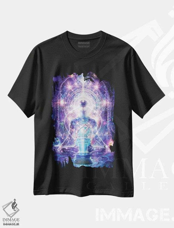 تیشرت مشکی طرح دار بیداری متعالی، دکوراسیون جایگزین اثر کامرون گری | immage.ir