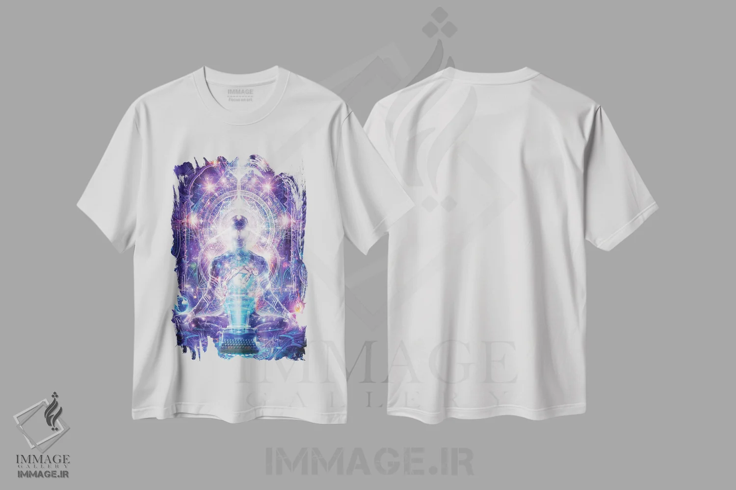تیشرت سفید طرح دار بیداری متعالی، دکوراسیون جایگزین اثر کامرون گری | فروشگاه ایماژ