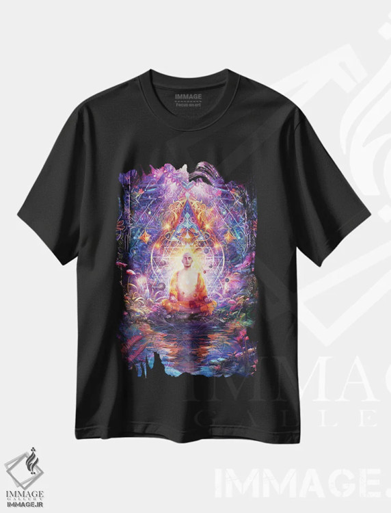 تیشرت مشکی طرح دار لحظه ای آفتاب را حس کردم، دکوراسیون جایگزین اثر کامرون گری | immage.ir