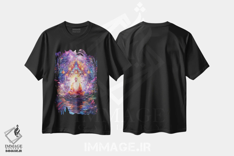 تیشرت مشکی طرح دار لحظه ای آفتاب را حس کردم، دکوراسیون جایگزین اثر کامرون گری | immage.ir