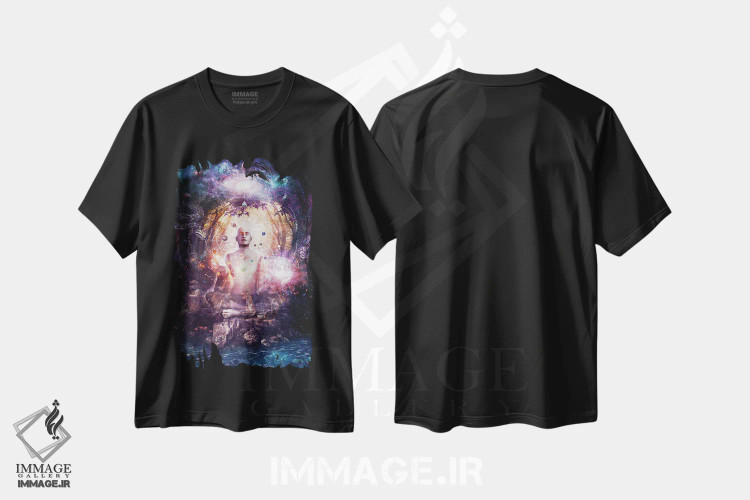 تیشرت مشکی طرح دار متصل به سرچشمه، دکوراسیون جایگزین اثر کامرون گری | immage.ir