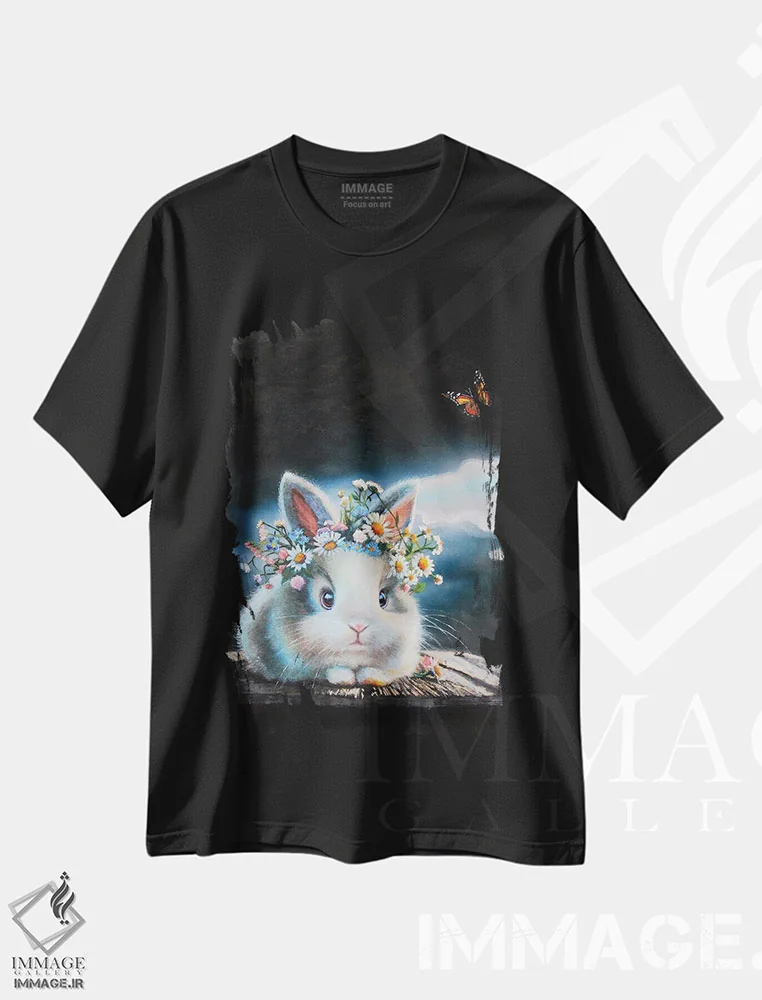 تیشرت مشکی طرح دار روندا، دکور معاصر اثر کری گولر | immage.ir