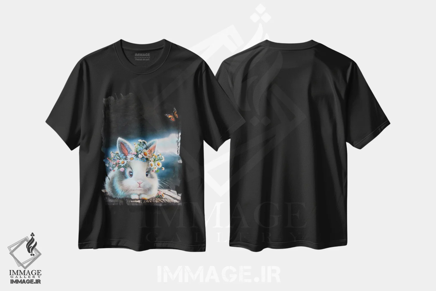 تیشرت مشکی طرح دار روندا، دکور معاصر اثر کری گولر | immage.ir