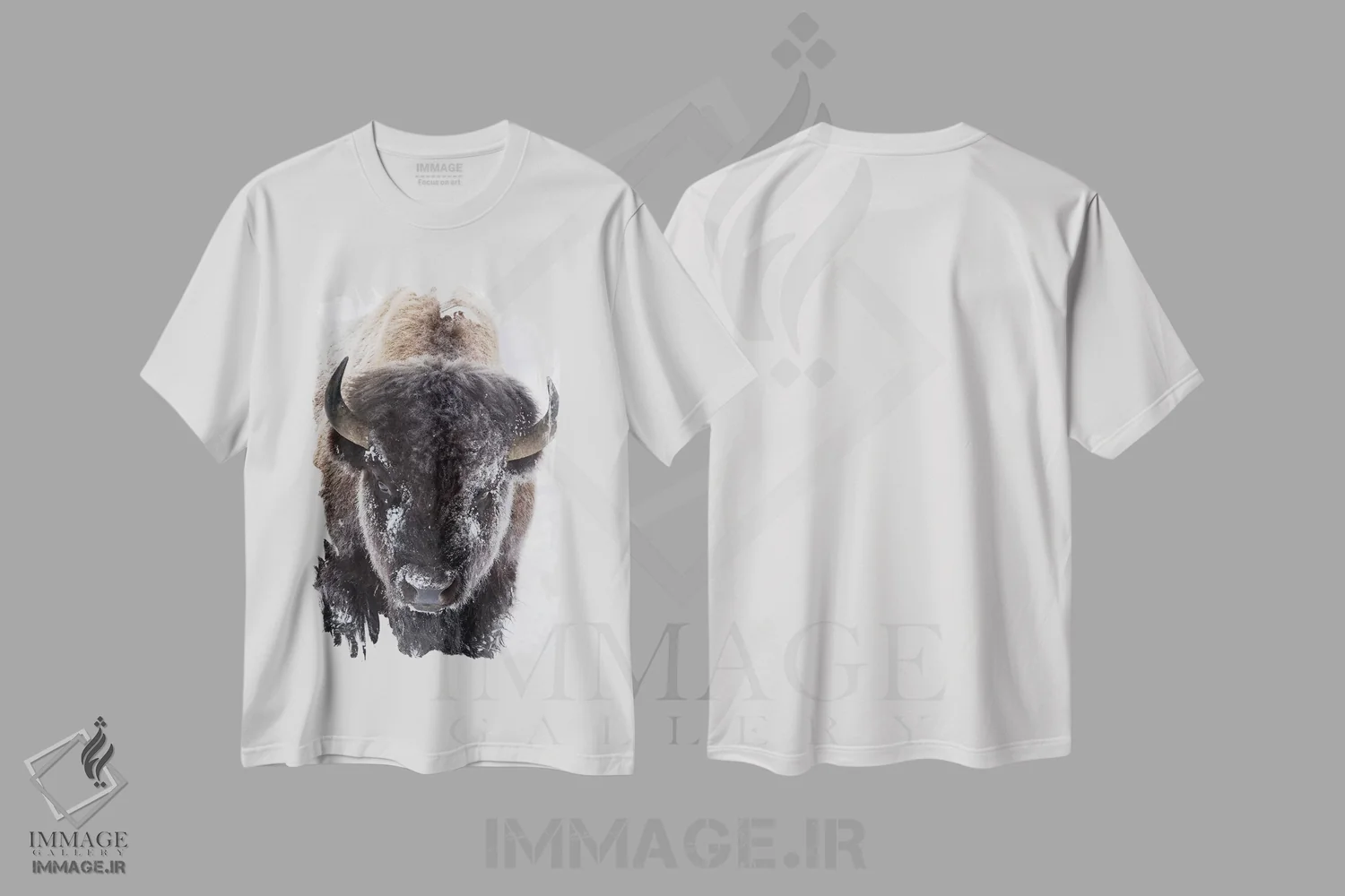 تیشرت سفید طرح دار آثار کن آرچر - immage.ir