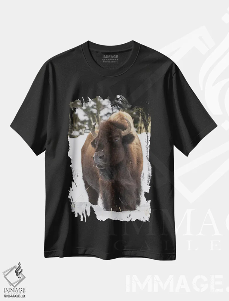 تیشرت مشکی طرح دار آثار کن آرچر - فروشگاه ایماژ