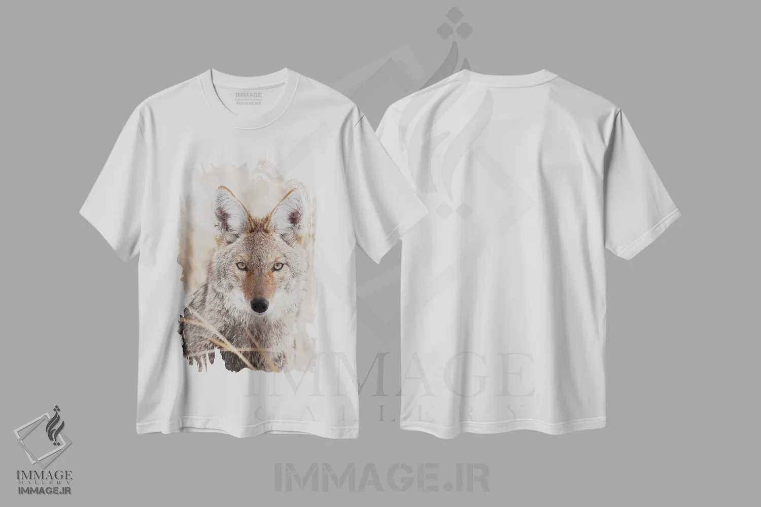 تیشرت سفید طرح دار کایوت در پاییز اثر کن آرچر | immage.ir