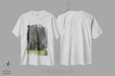 تیشرت سفید طرح دار Spanish Moss,حواصیل آبی بزرگ، خزه اسپانیایی اثر کن آرچر | immage.ir