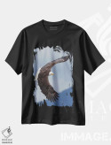 تیشرت مشکی طرح دار عقاب سرسفید در حال پرواز ۴، مدیوم اثر کن آرچر | immage.ir