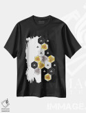 تیشرت مشکی طرح دار زنبورها ۱، هنر دیجیتال اثر چایا شرادر | immage.ir
