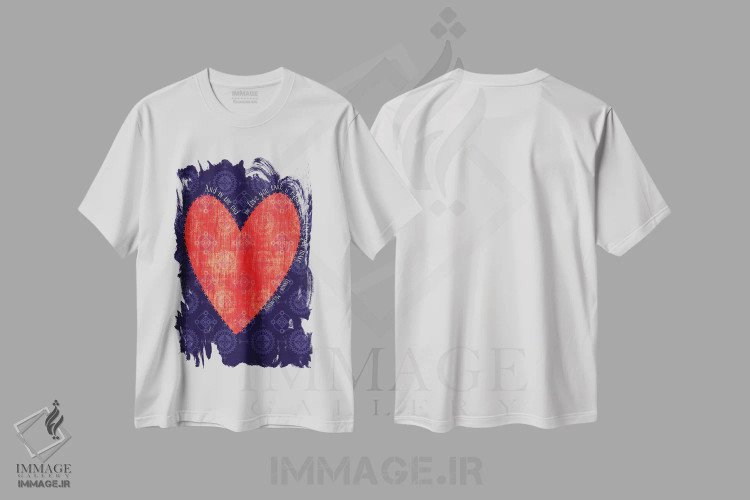 تیشرت سفید طرح دار و در پایان، تزئینی اثر چایا شرادر | immage.ir
