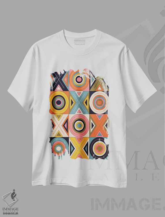 تیشرت سفید طرح دار بغل و بوسه، هنر دیجیتال اثر چایا شرادر | immage.ir