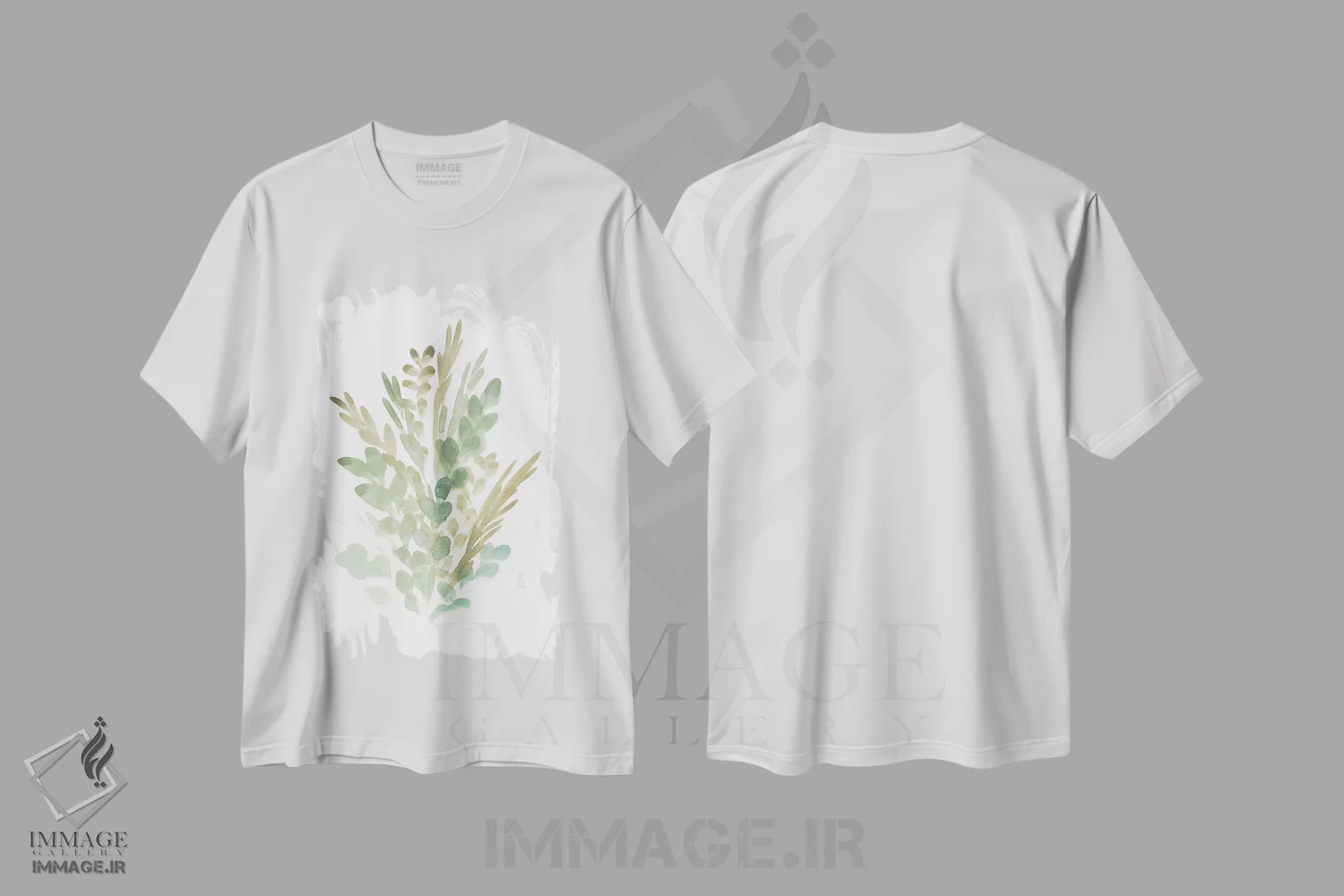 تیشرت سفید طرح دار گل های روستایی ۲، تزئینی اثر مارسی چپمن | immage.ir