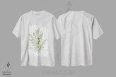 تیشرت سفید طرح دار گل های روستایی ۲، تزئینی اثر مارسی چپمن | immage.ir