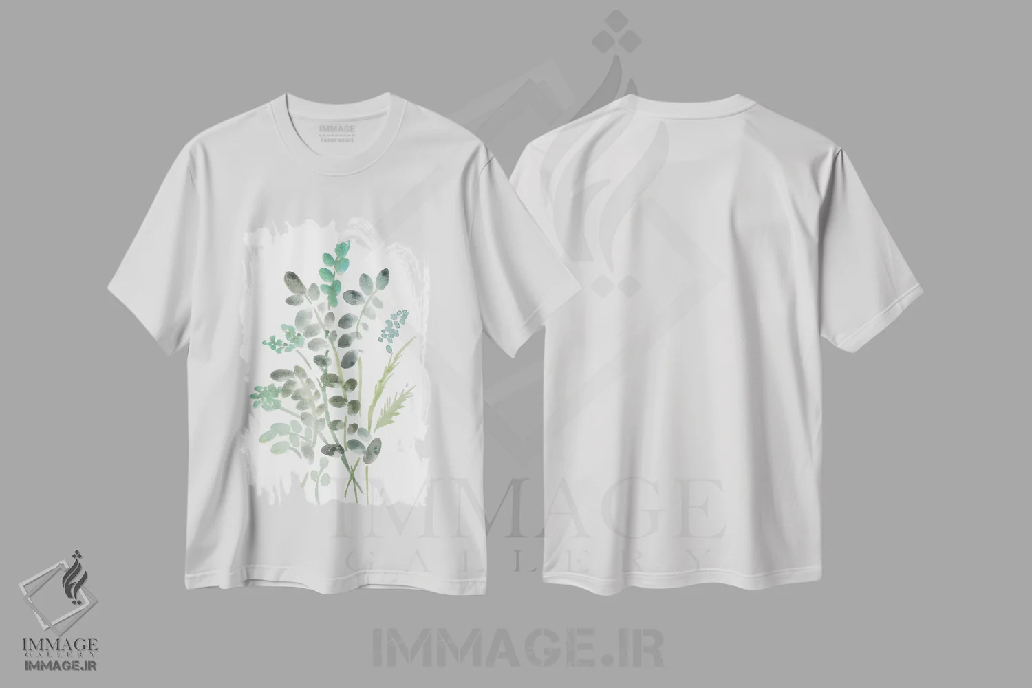 تیشرت سفید طرح دار گیاه شناسی روستایی ۱، مدیوم اثر مارسی چپمن | فروشگاه ایماژ