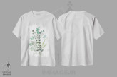 تیشرت سفید طرح دار گیاه شناسی روستایی ۱، مدیوم اثر مارسی چپمن | فروشگاه ایماژ