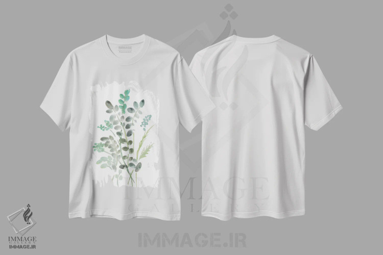 تیشرت سفید طرح دار گیاه شناسی روستایی ۱، مدیوم اثر مارسی چپمن | فروشگاه ایماژ