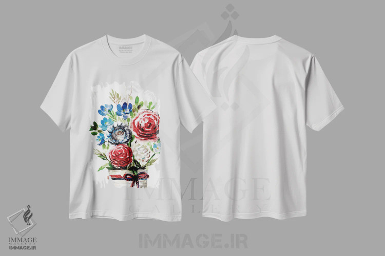 تیشرت سفید طرح دار افتخار به آمریکایی بودن ۲، تزئینی اثر مارسی چپمن | فروشگاه ایماژ