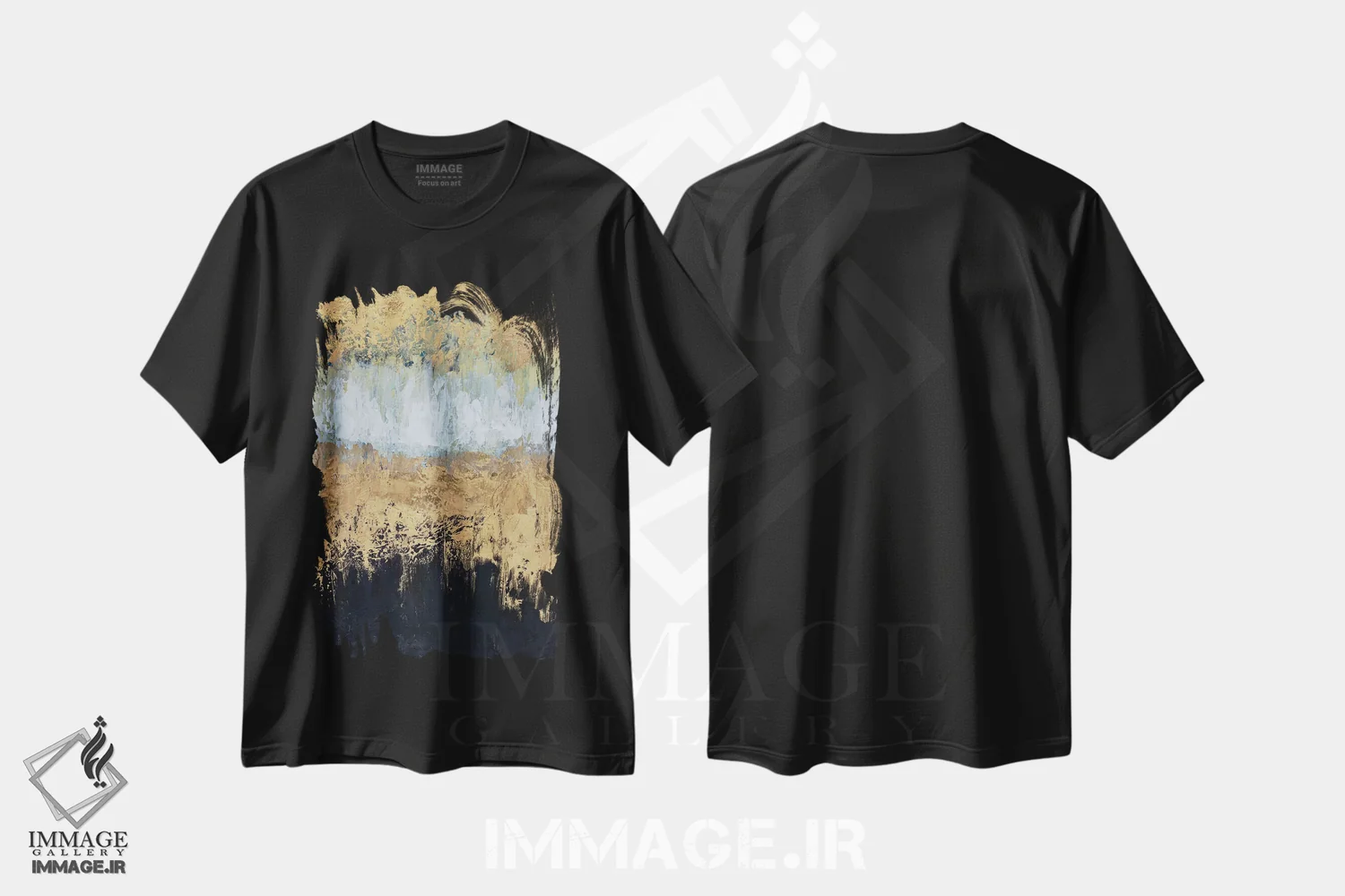 تیشرت مشکی طرح دار شجاع بودن اثر نیکی چوهان | فروشگاه ایماژ