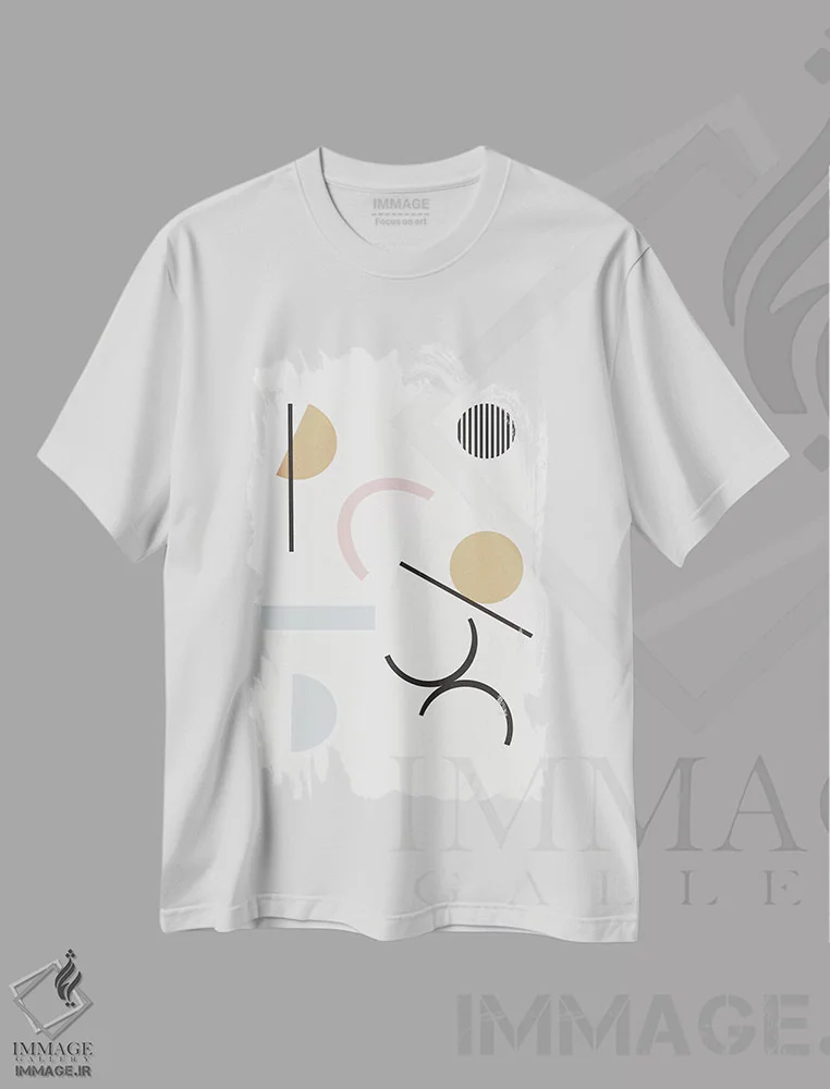 تیشرت سفید طرح دار آدلفا اثر شارلوت وینتر | فروشگاه ایماژ