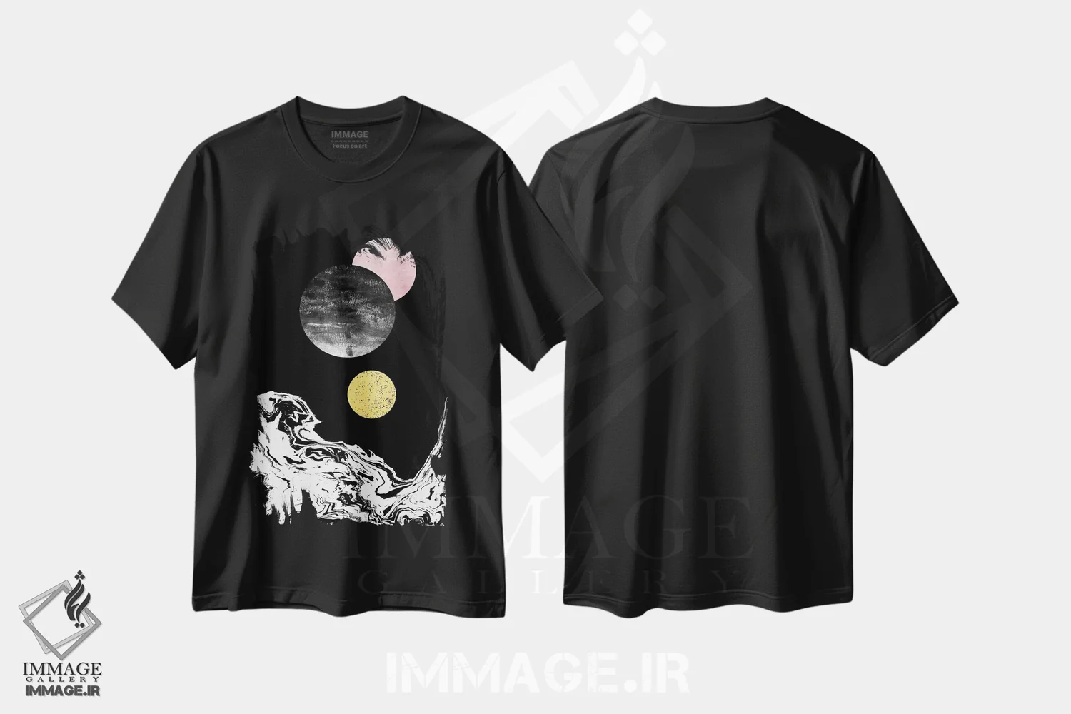 تیشرت مشکی طرح دار استارلا اثر شارلوت وینتر | immage.ir